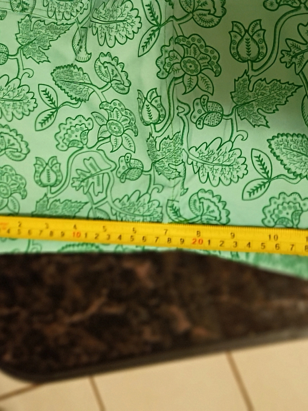 Mr.Swim Men Teal Green Floral Outline Swim Trunks Size large - Picture 12 of 12